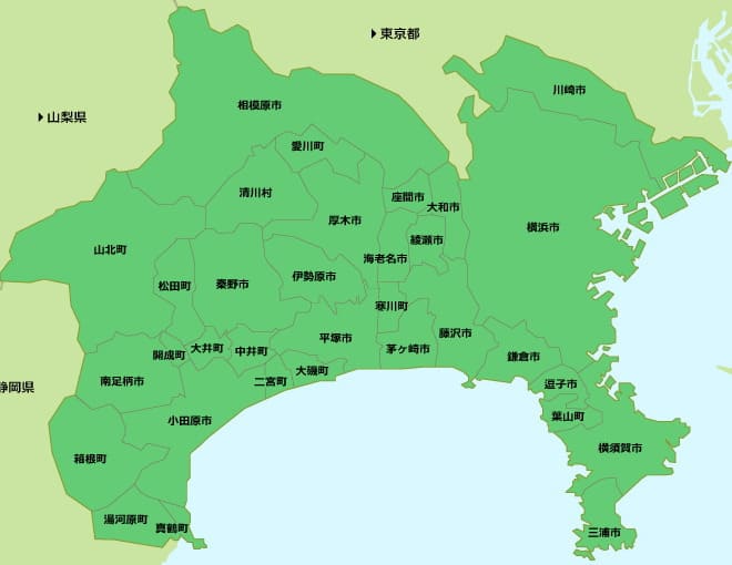 神奈川コンパニオン派遣エリア